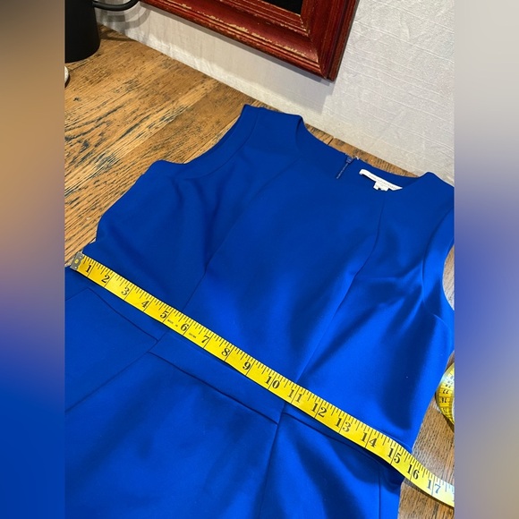 💙 Diane von Furstenberg Royal Blue Sleeveless Dress – Size 14 - Picture 6 of 13